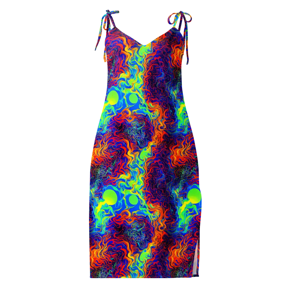 Luminous Havoc on Slip Dress — Front
