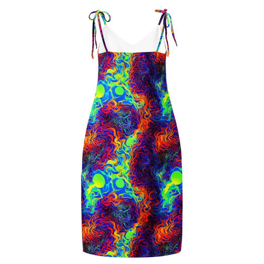 Luminous Havoc on Slip Dress — Back