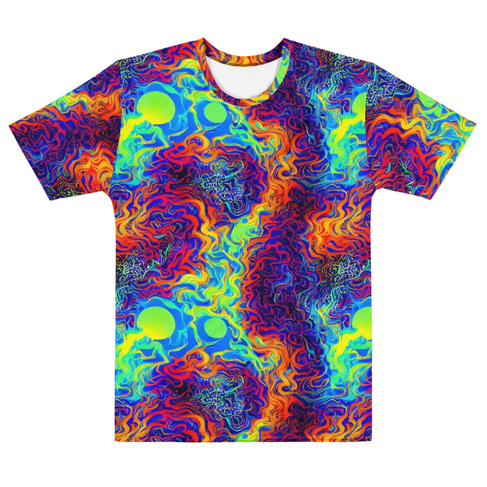 Luminous Havoc on Men's Cotton Crew Neck T-Shirt — Front