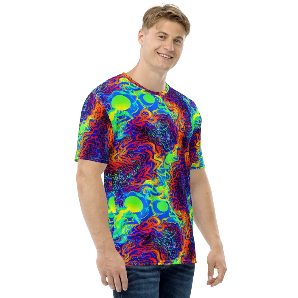 Luminous Havoc on Men's Crew Neck T-Shirt — Right
