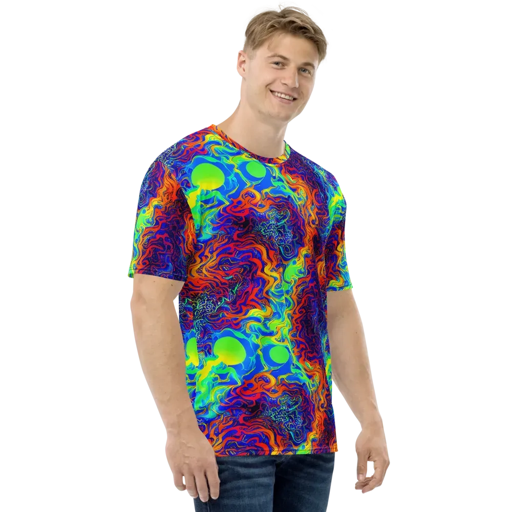 Luminous Havoc on Men's Crew Neck T-Shirt — Right