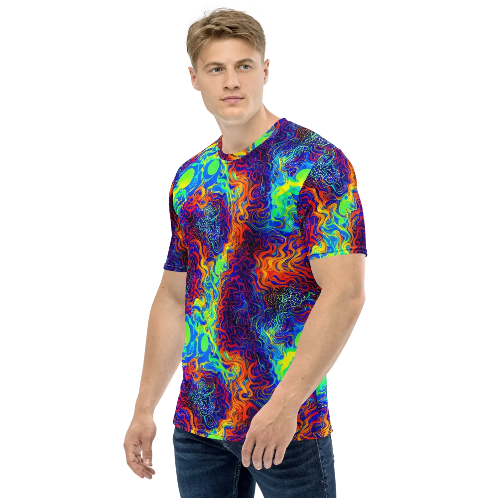 Luminous Havoc on Men's Crew Neck T-Shirt — Left