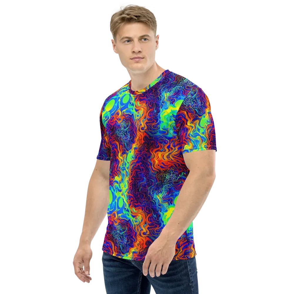 Luminous Havoc on Men's Crew Neck T-Shirt — Left
