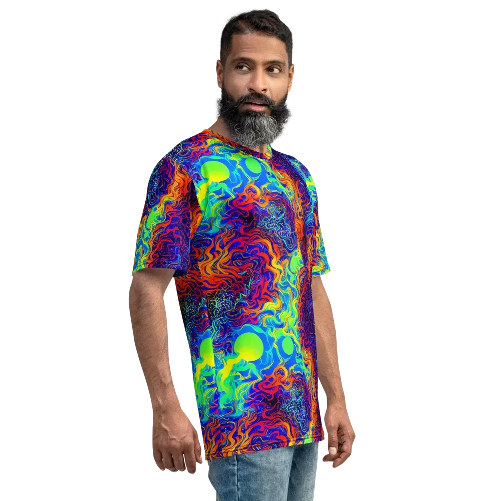 Luminous Havoc on Men's Crew Neck T-Shirt — Right