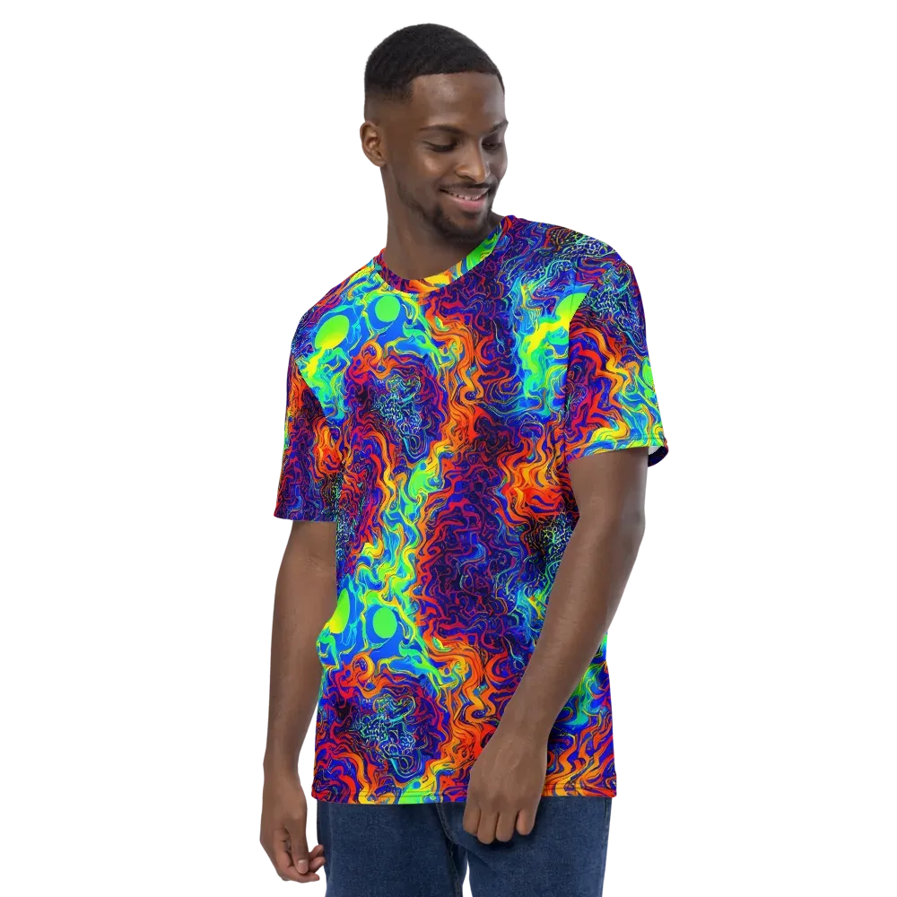 Luminous Havoc on Men's Crew Neck T-Shirt — Left