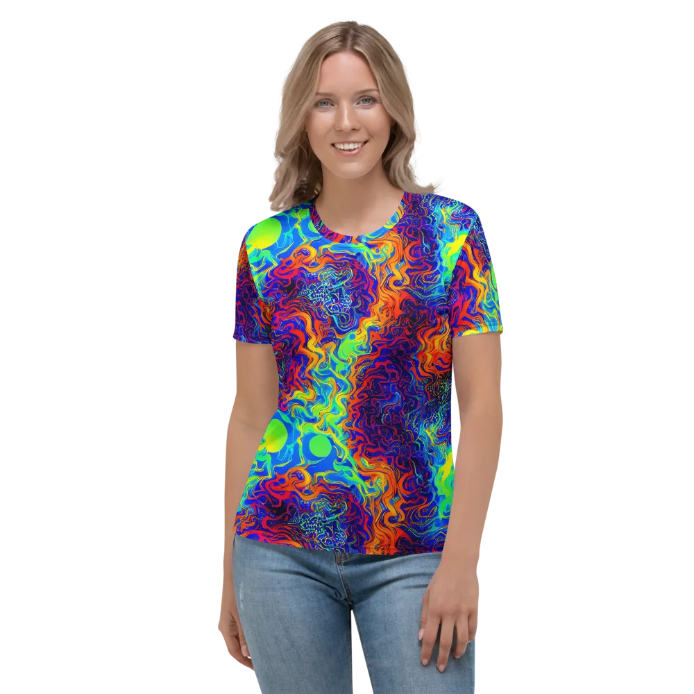 Luminous Havoc on Women's Crew Neck T-Shirt — Front