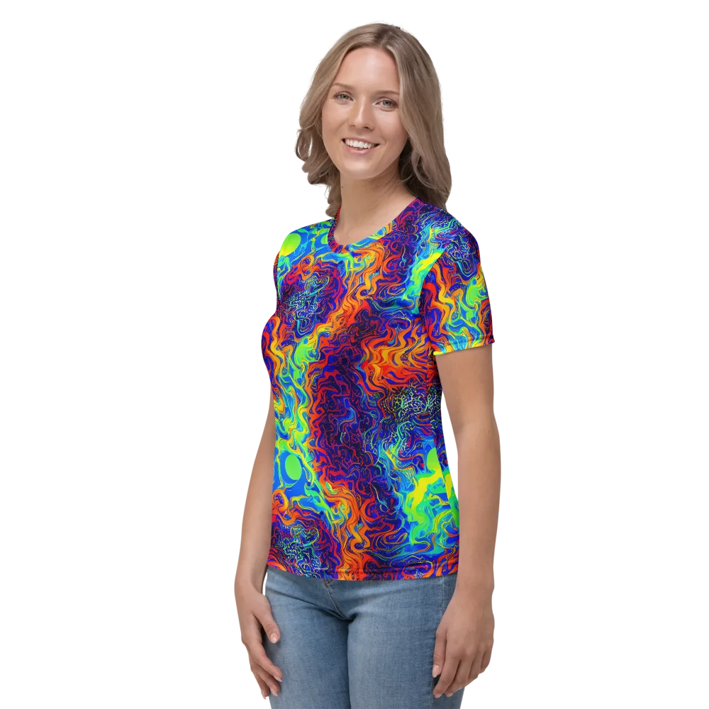 Luminous Havoc on Women's Crew Neck T-Shirt — Left