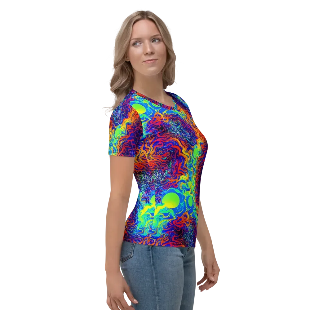 Luminous Havoc on Women's Crew Neck T-Shirt — Right