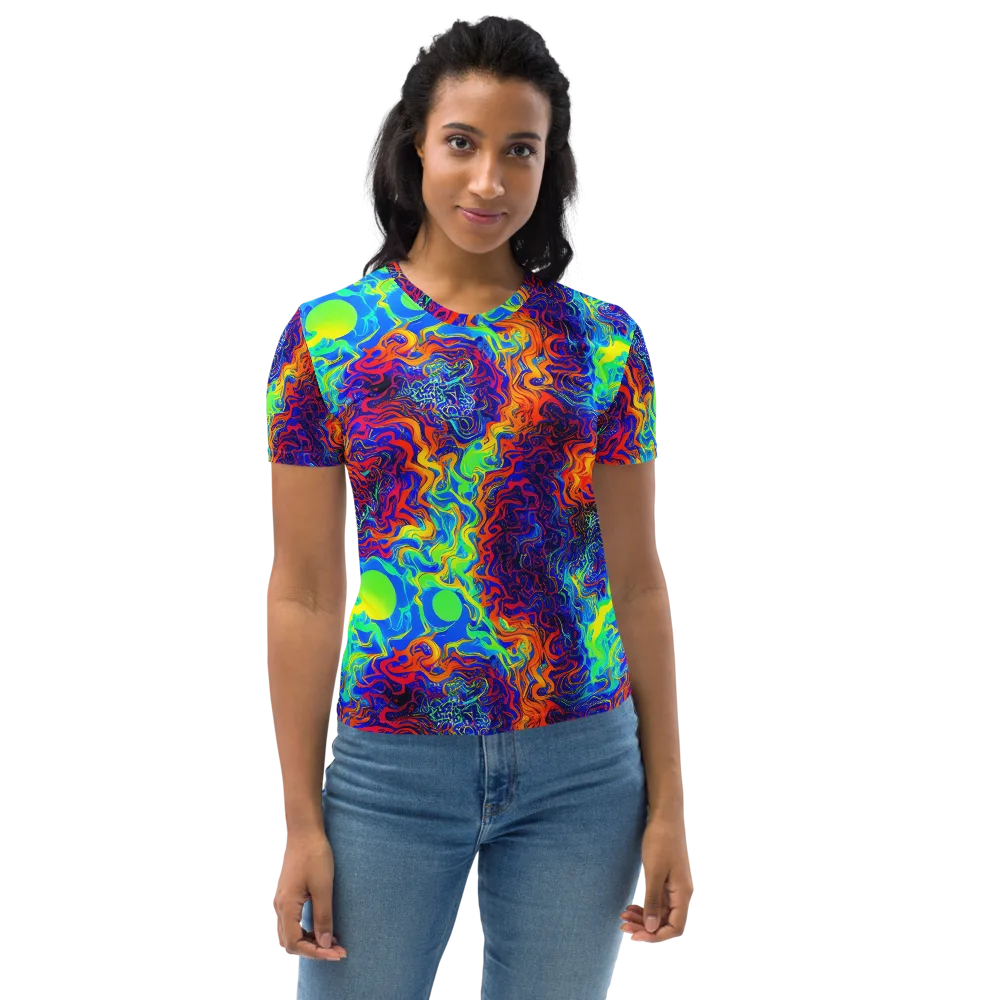 Luminous Havoc on Women's Crew Neck T-Shirt — Front