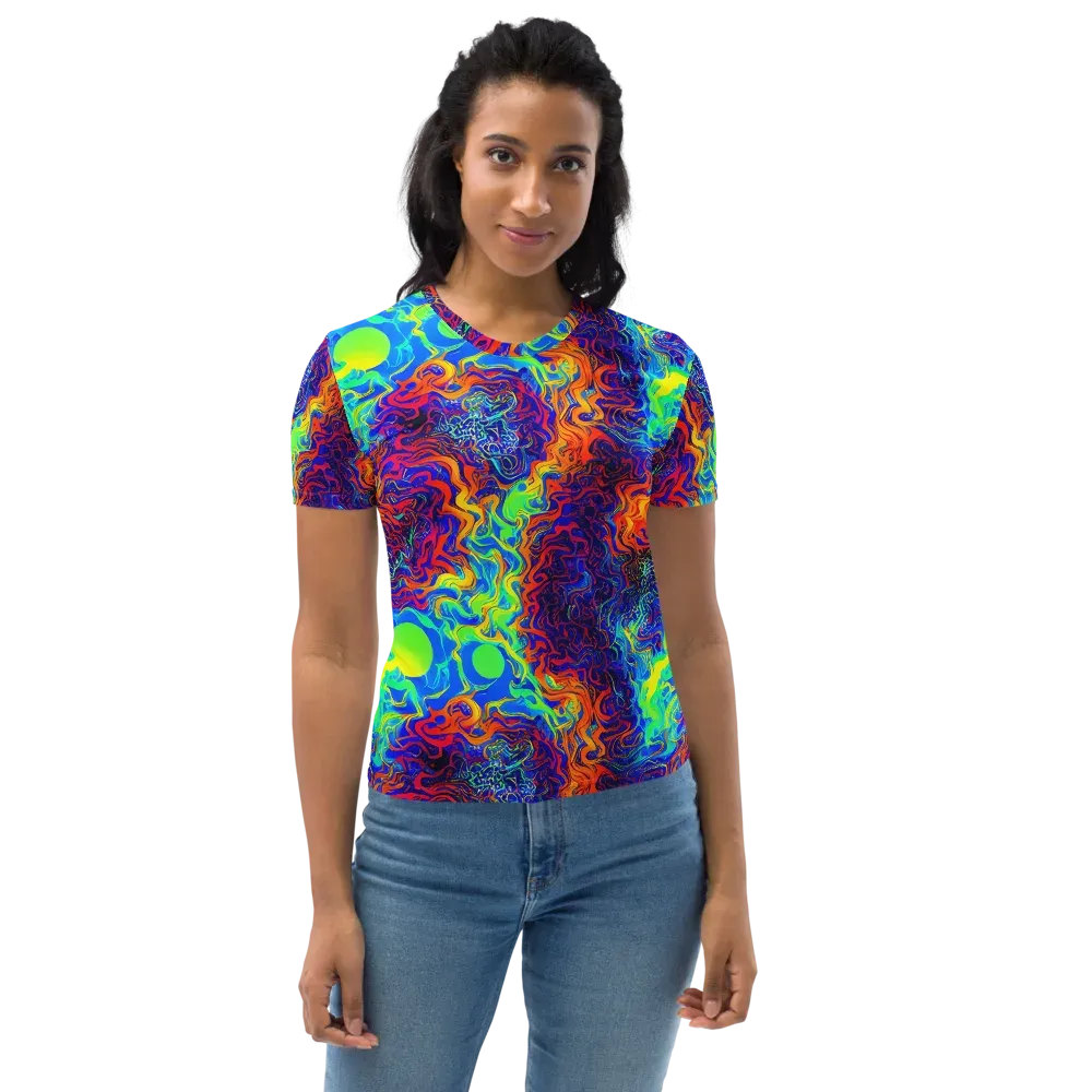 Luminous Havoc on Women's Crew Neck T-Shirt — Front