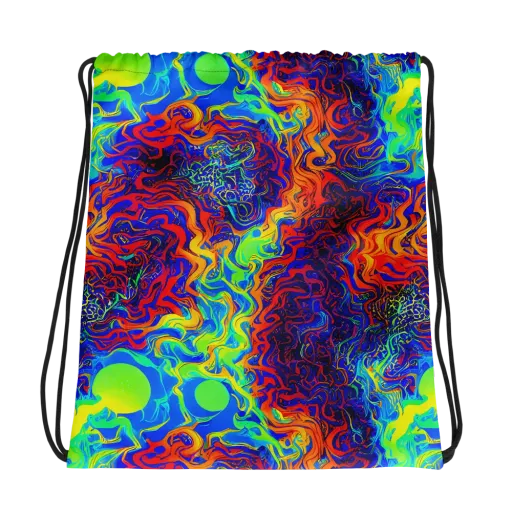 Luminous Havoc on a Drawstring Bag