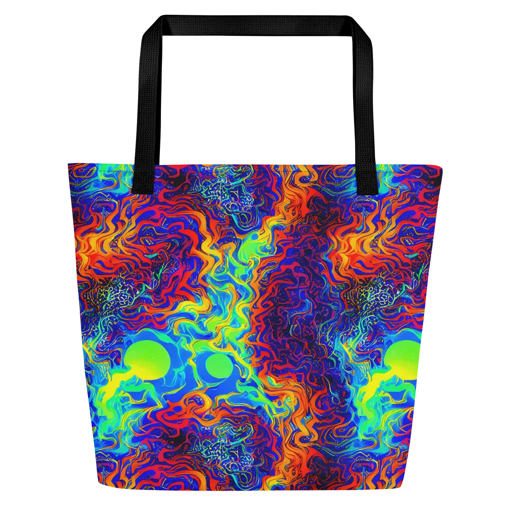 Luminous Havoc on Large Tote Bag W/ Pocket — Front