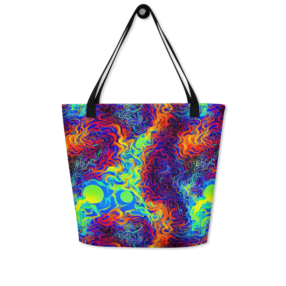 Luminous Havoc on Large Tote Bag W/ Pocket — Front
