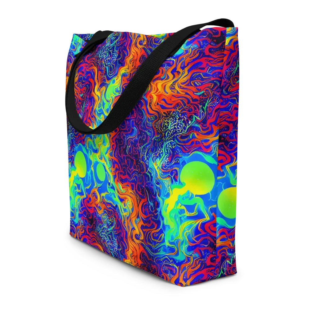 Luminous Havoc on Large Tote Bag W/ Pocket — Front