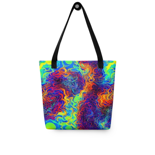 Luminous Havoc on a Tote Bag