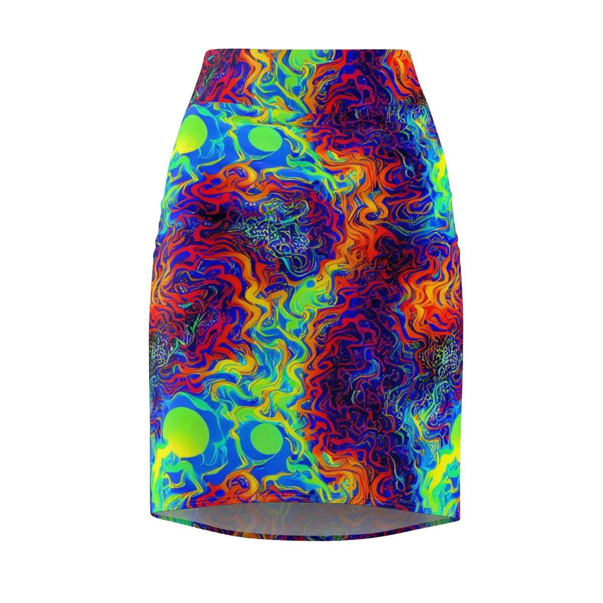 Luminous Havoc on Pencil Skirt — Front