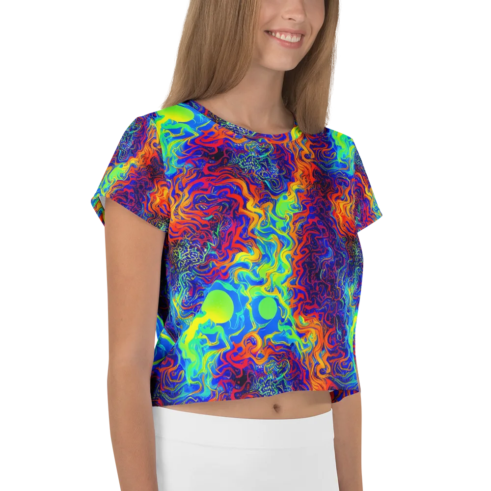 Luminous Havoc on Crop Tee — Right