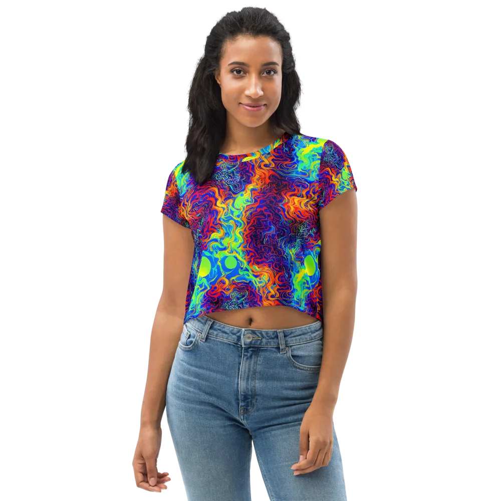 Luminous Havoc on Crop Tee — Front