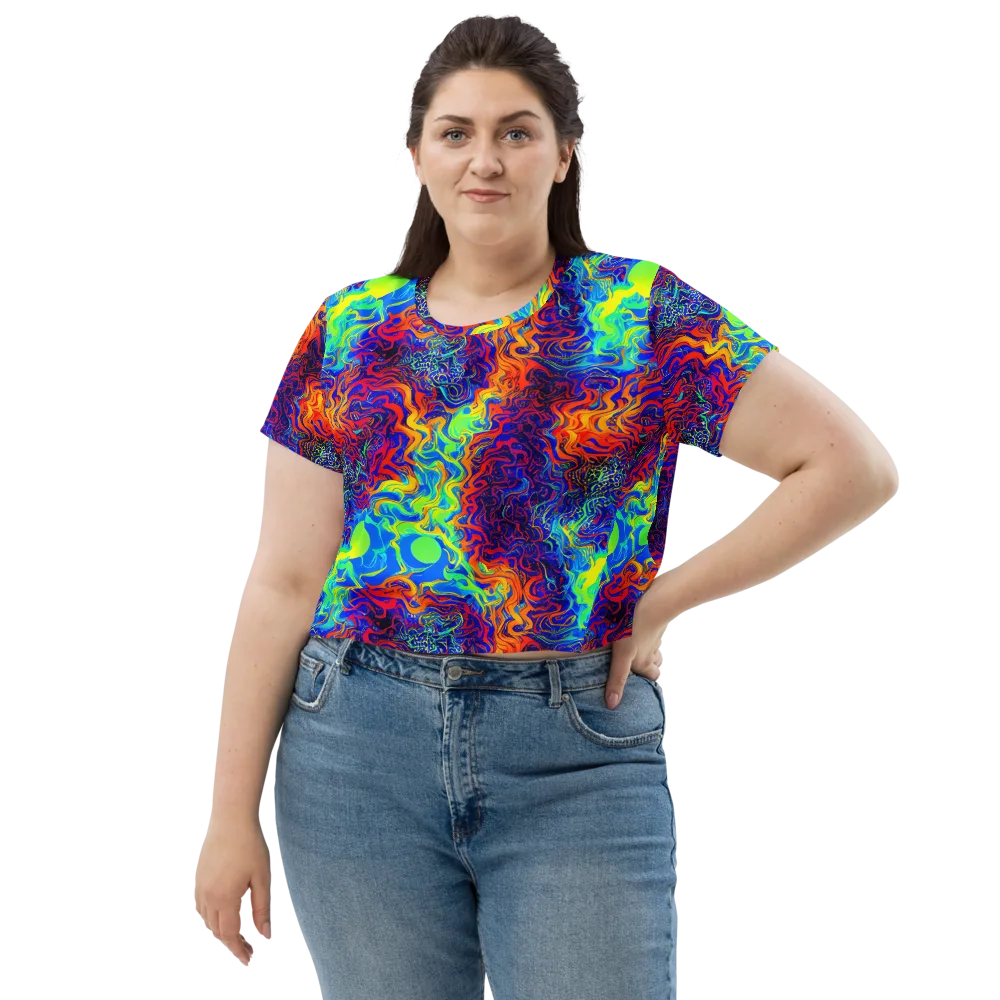 Luminous Havoc on Crop Tee — Front