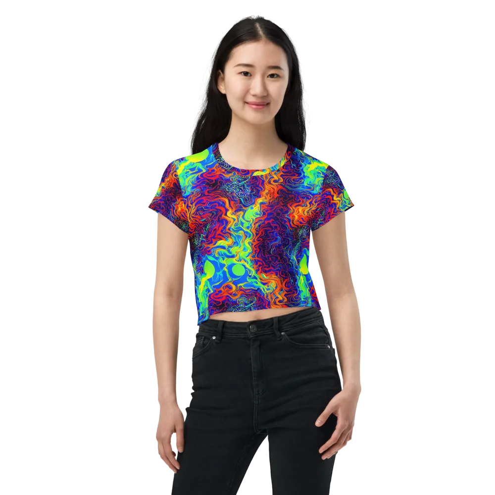 Luminous Havoc on Crop Tee — Front
