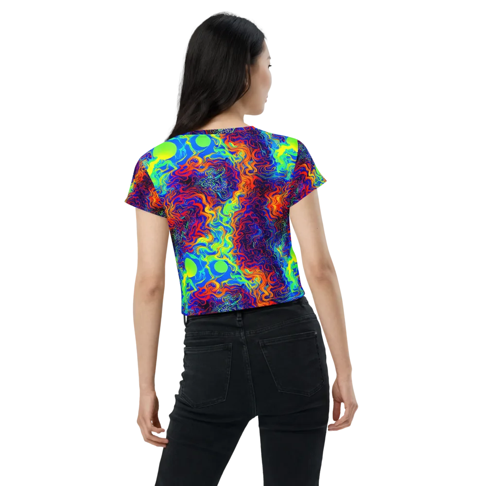 Luminous Havoc on Crop Tee — Back