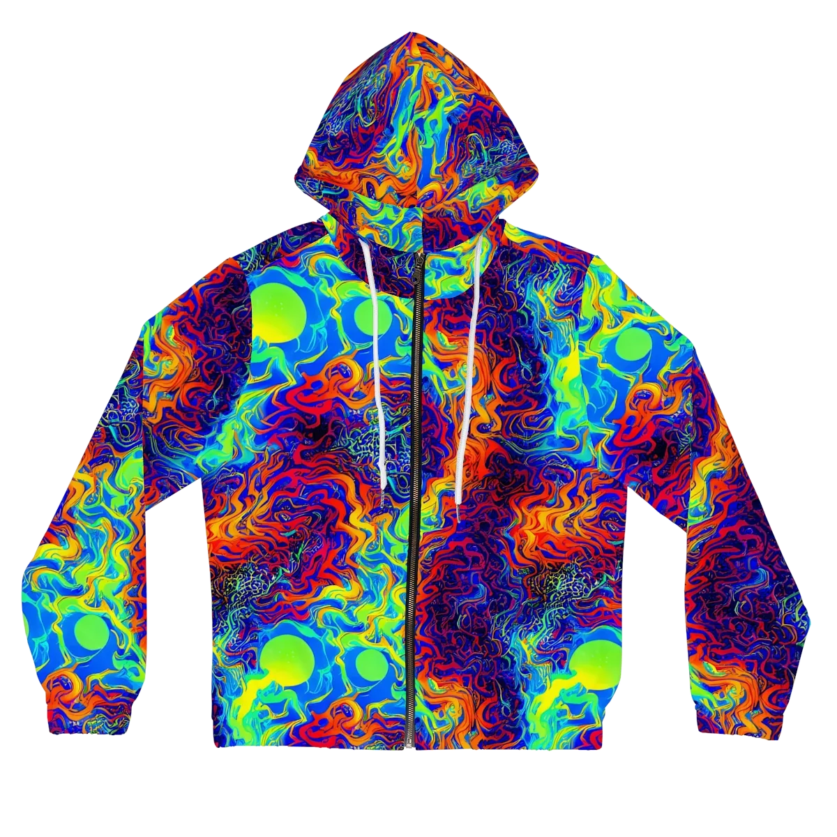 Luminous Havoc on Women's Full-Zip Hoodie — Front