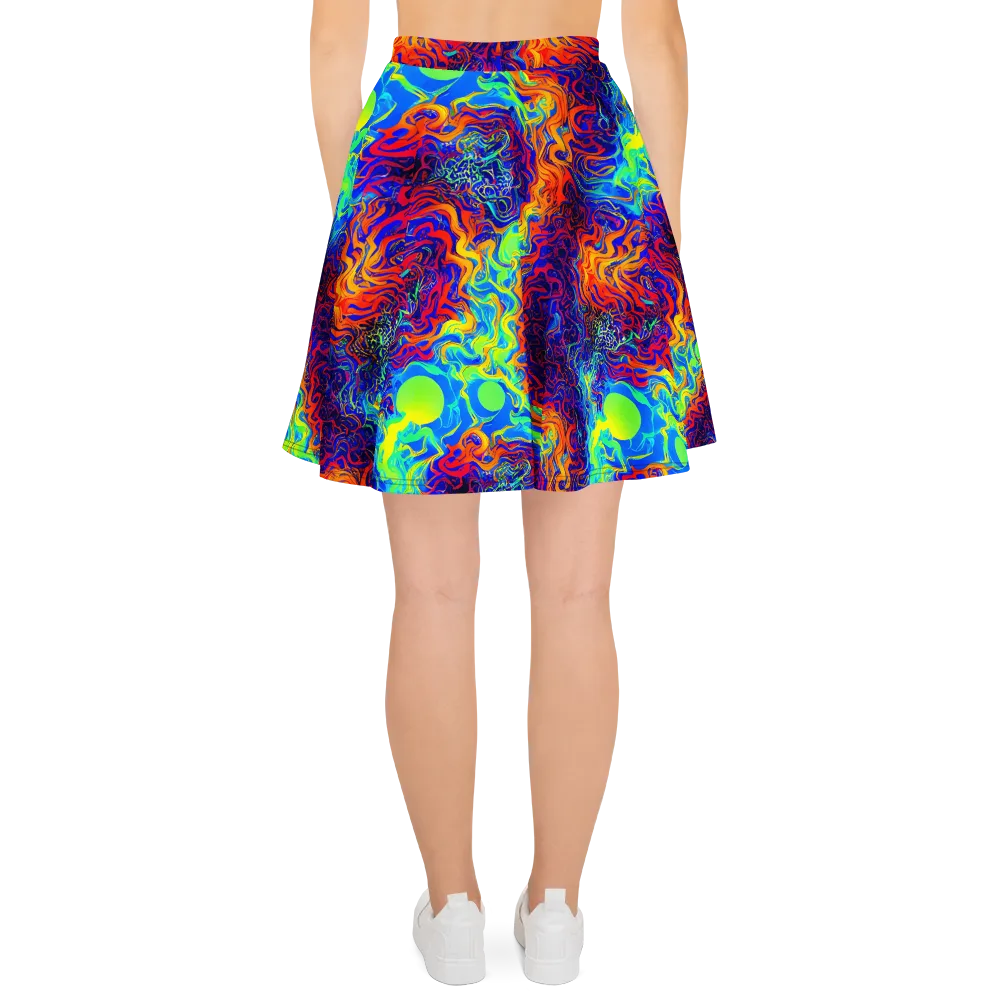 Luminous Havoc on Skater Skirt — Back