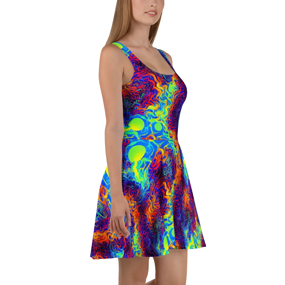 Luminous Havoc on Skater Dress — Right