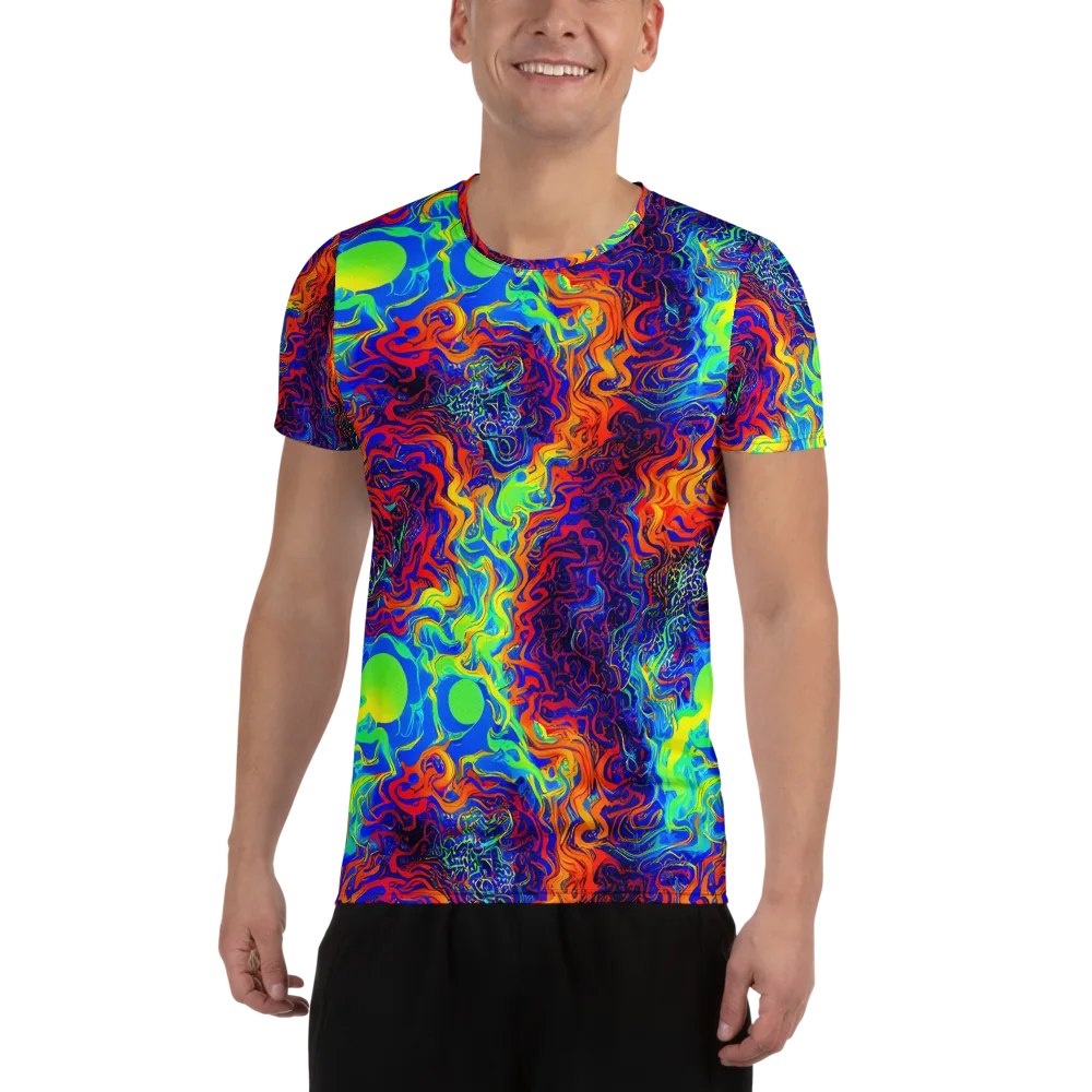 Luminous Havoc on Men's Athletic T-Shirt — Front