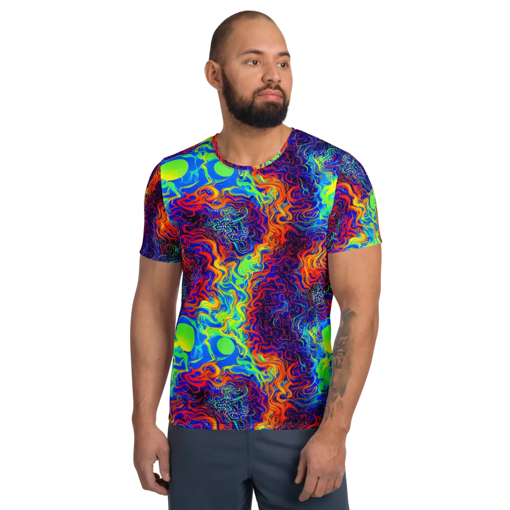 Luminous Havoc on Men's Athletic T-Shirt — Front