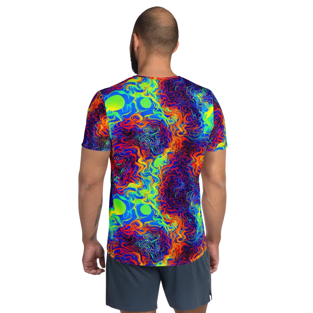 Luminous Havoc on Men's Athletic T-Shirt — Back