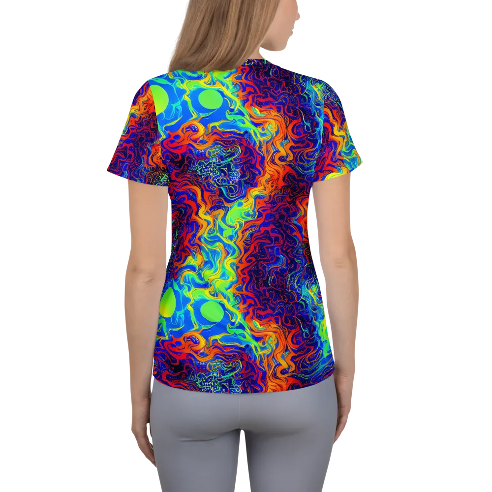 Luminous Havoc on Women's Athletic T-Shirt — Back