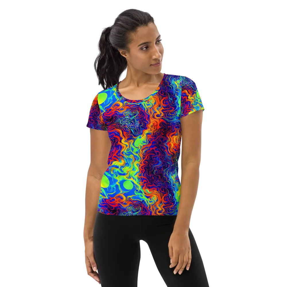 Luminous Havoc on Women's Athletic T-Shirt — Front