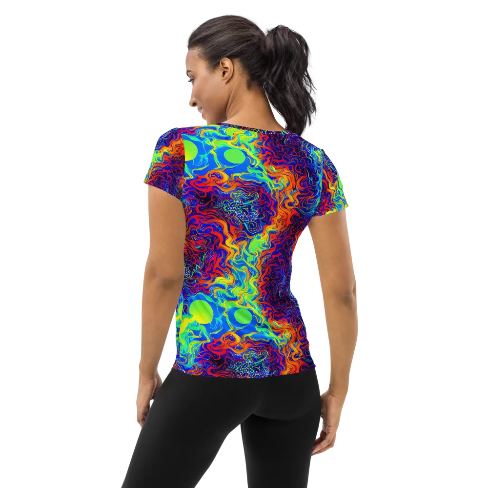 Luminous Havoc on Women's Athletic T-Shirt — Back