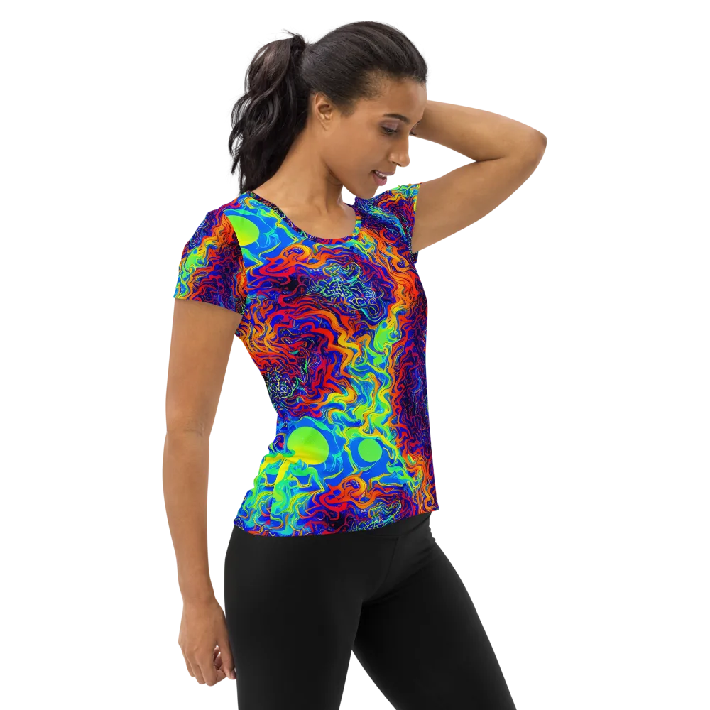Luminous Havoc on Women's Athletic T-Shirt — Right