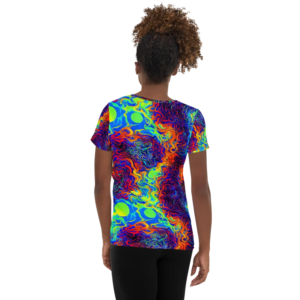 Luminous Havoc on Women's Athletic T-Shirt — Back