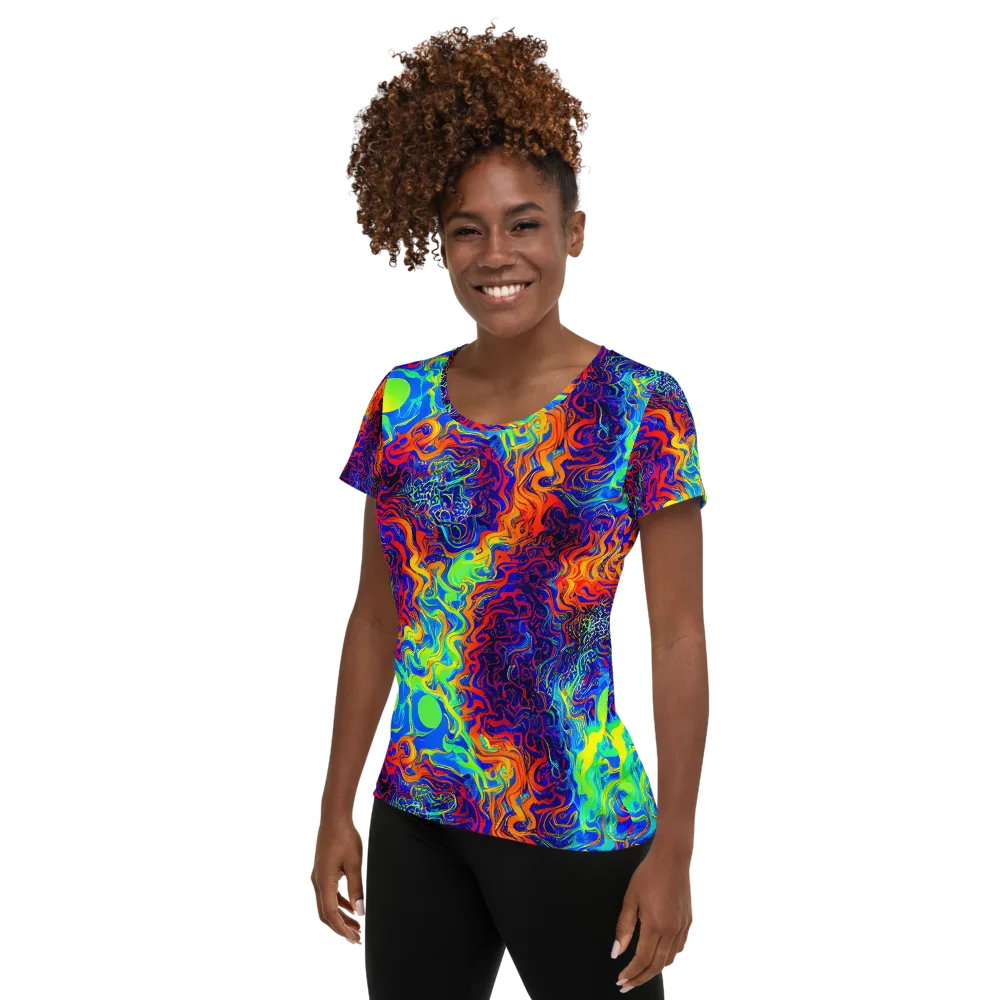 Luminous Havoc on Women's Athletic T-Shirt — Left