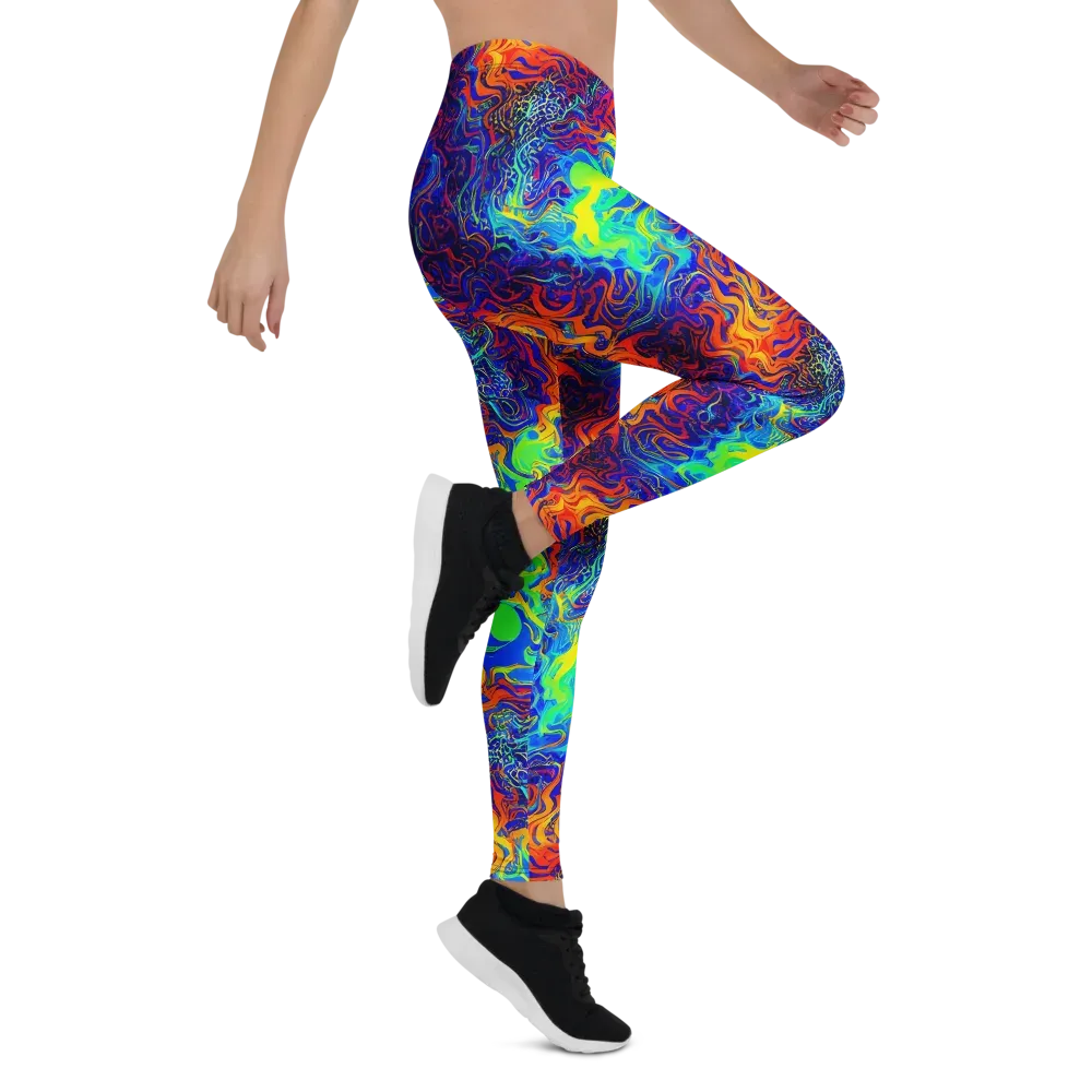 Luminous Havoc on Leggings — Right