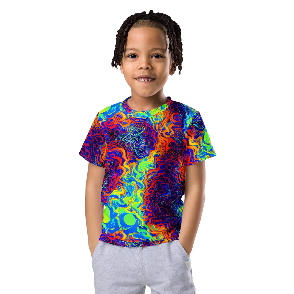 Luminous Havoc on Kids Crew Neck T-Shirt — Front