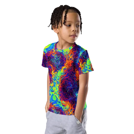 Luminous Havoc on a Kids Crew Neck T-Shirt