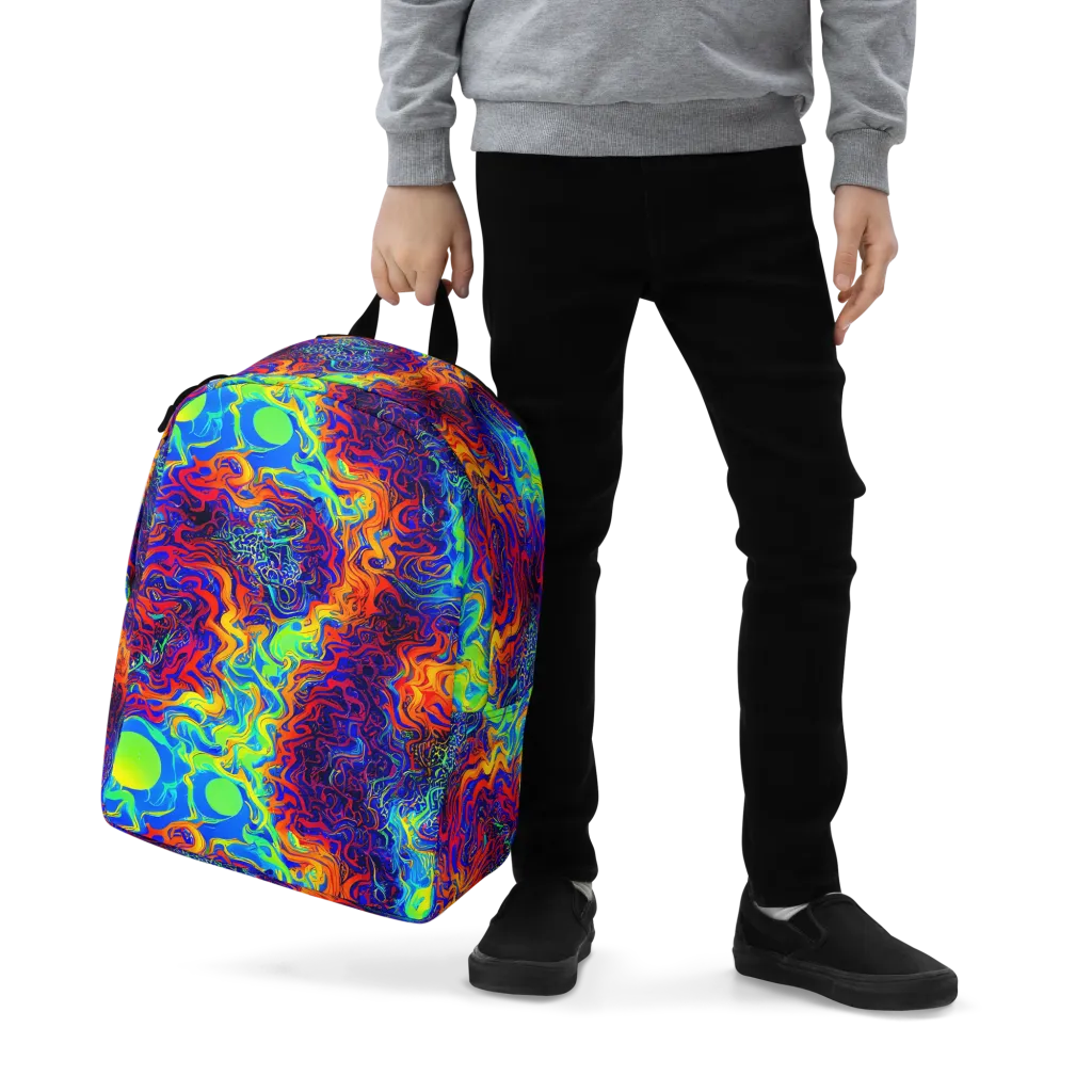 Luminous Havoc on Minimalist Backpack — Zoomed-in
