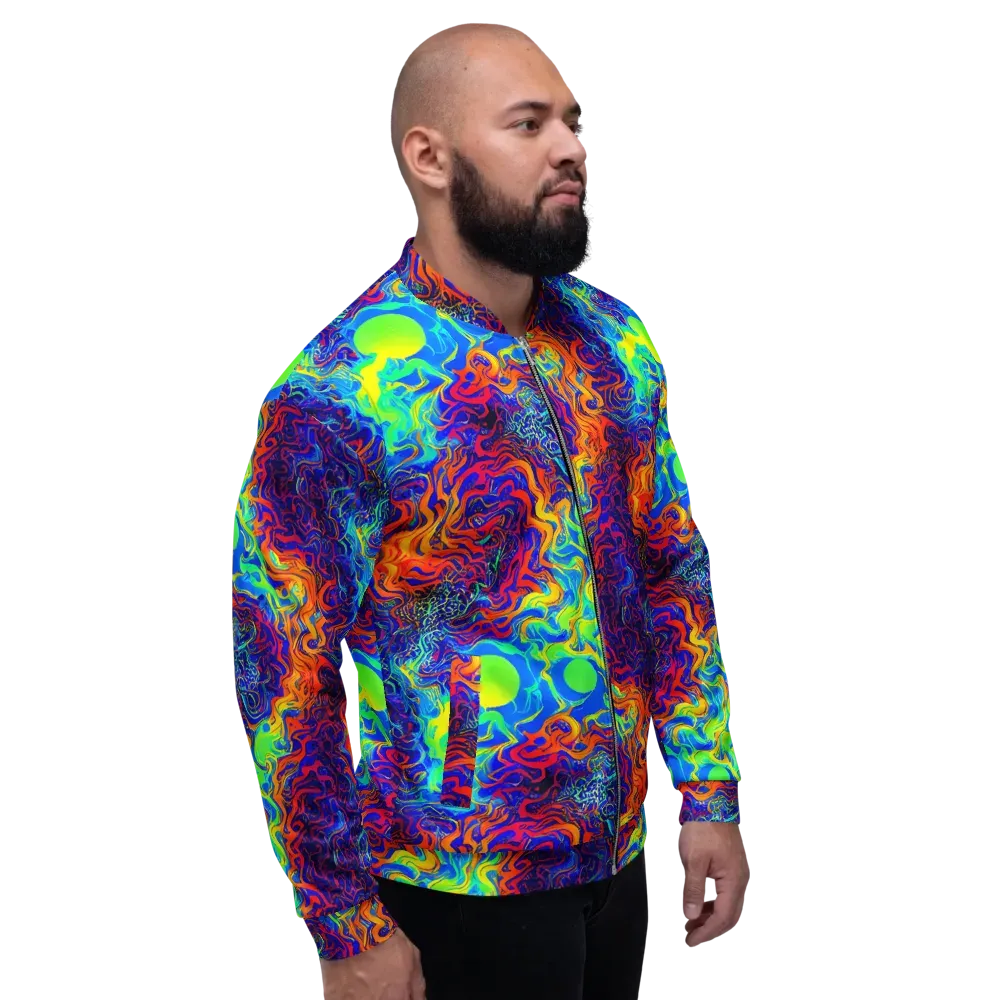 Luminous Havoc on Bomber Jacket — Right