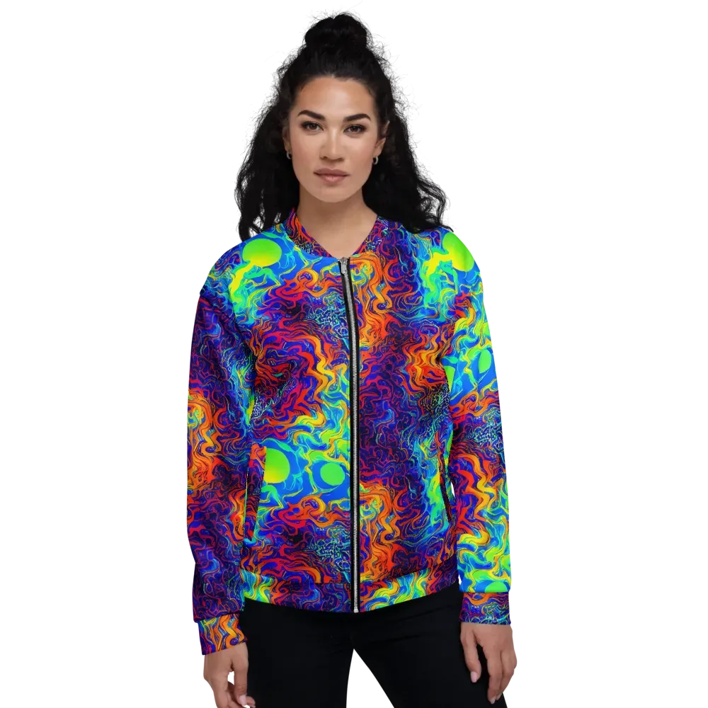 Luminous Havoc on Bomber Jacket — Front