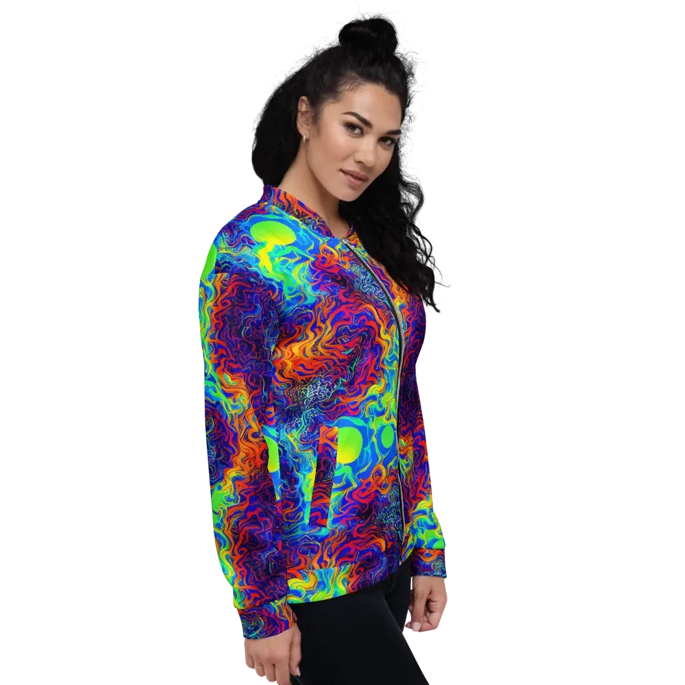 Luminous Havoc on Bomber Jacket — Right