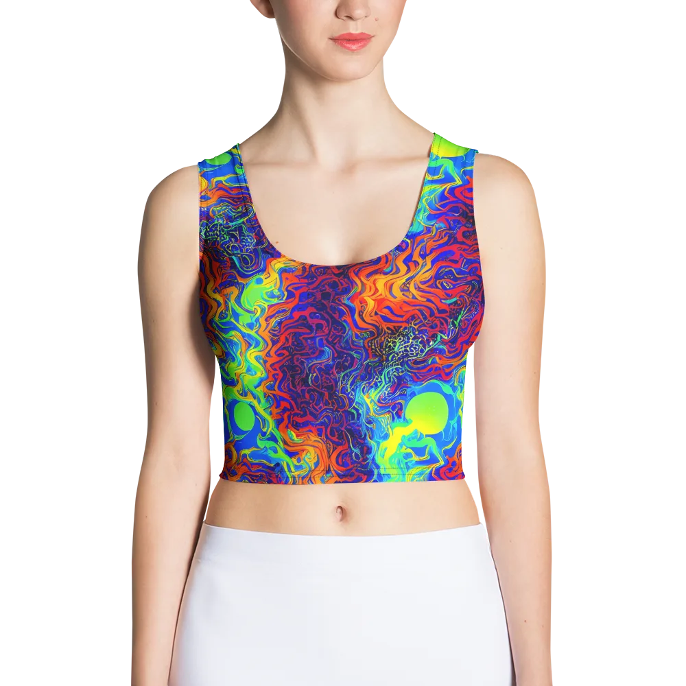 Luminous Havoc on Crop Top — Front