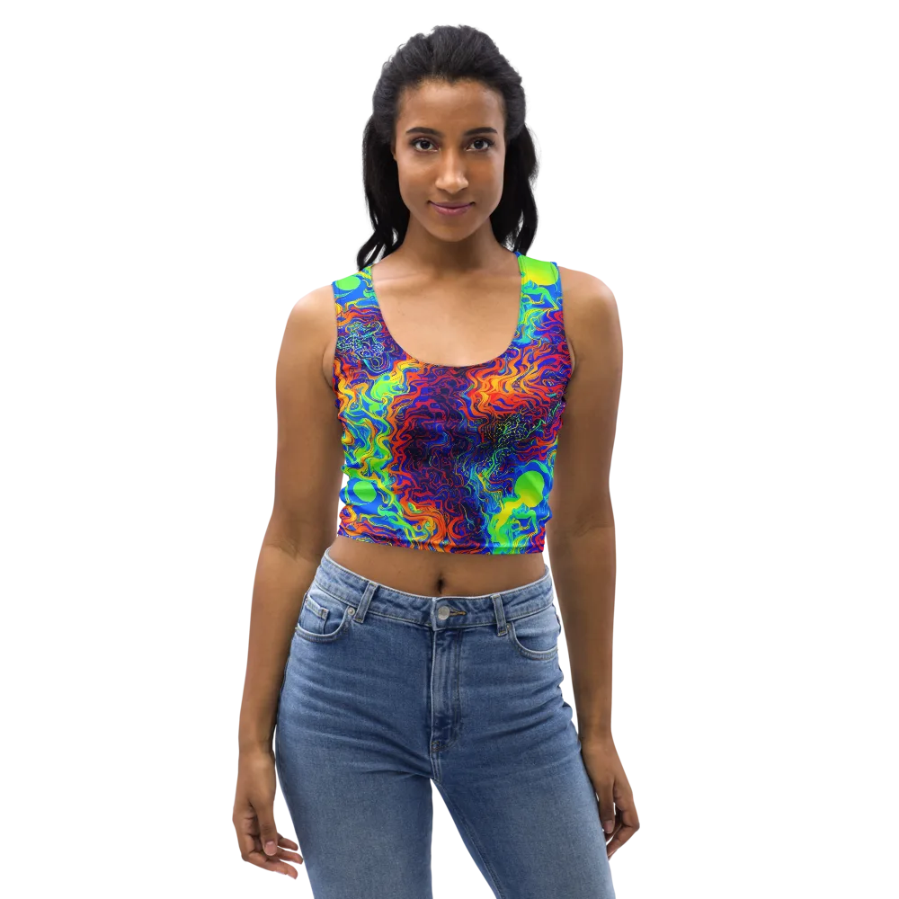 Luminous Havoc on Crop Top — Front