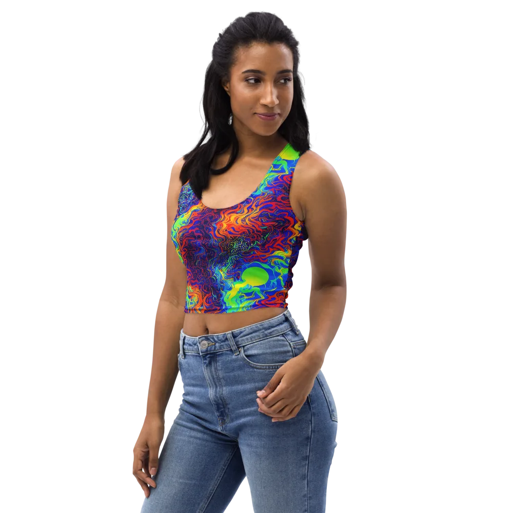 Luminous Havoc on Crop Top — Left Front