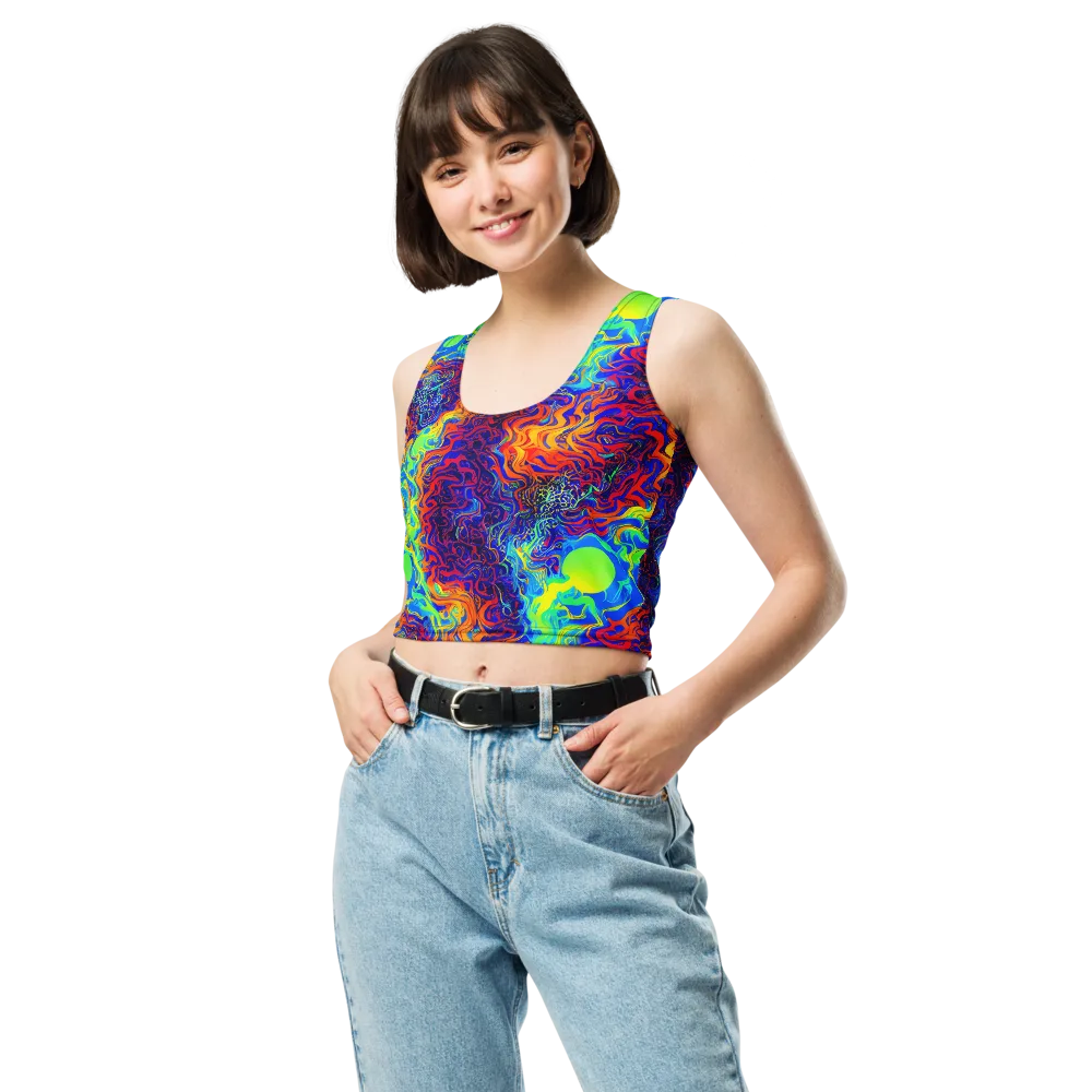 Luminous Havoc on Crop Top — Front