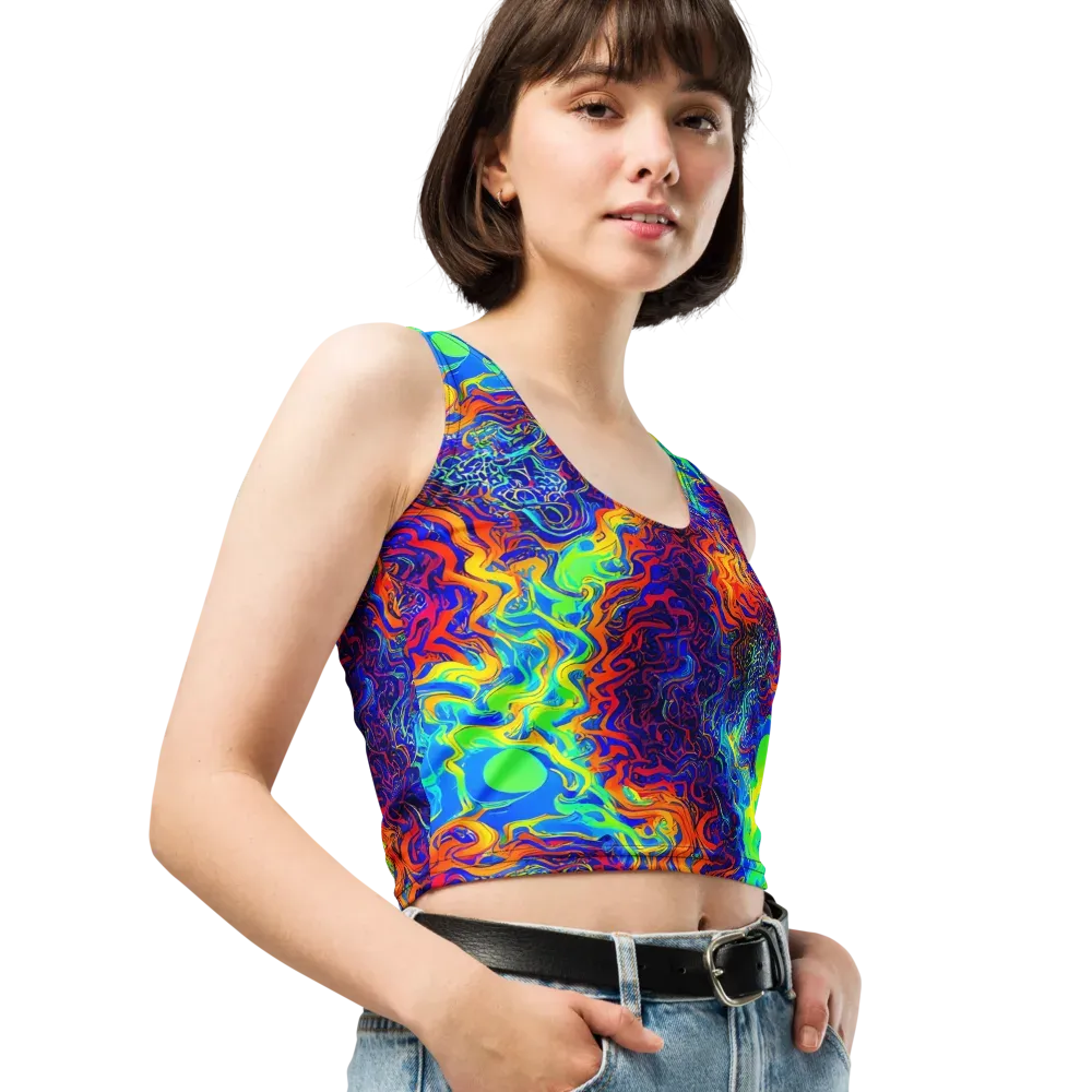 Luminous Havoc on Crop Top — Right Front