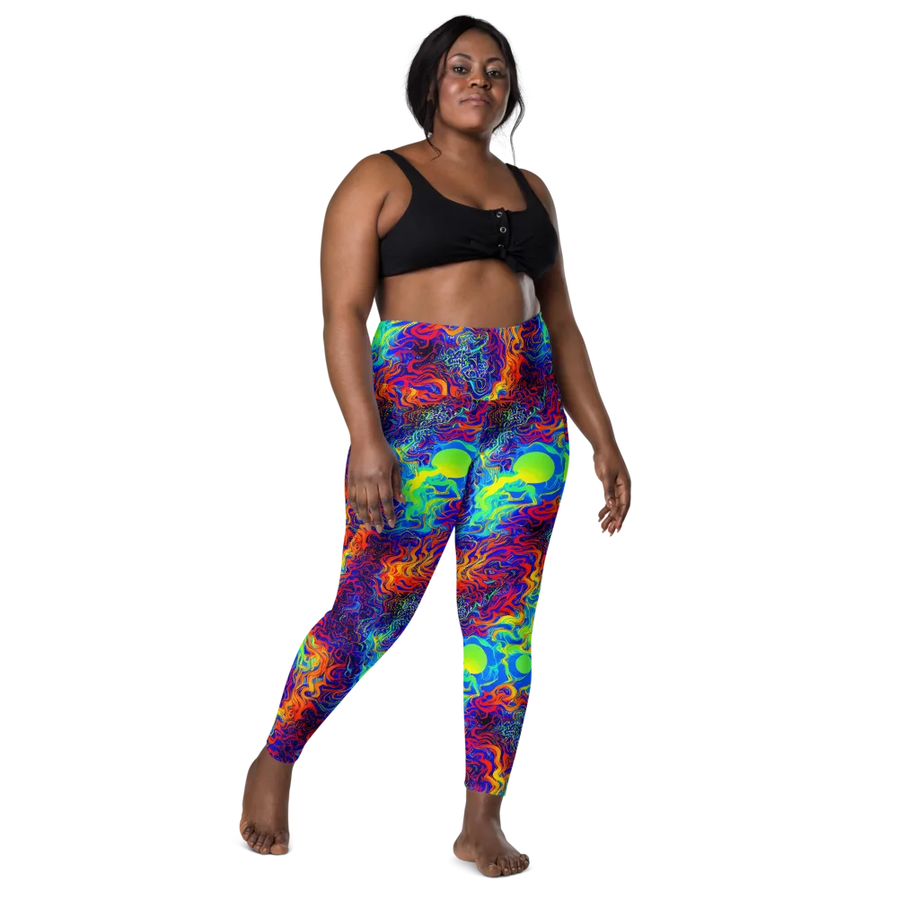 Luminous Havoc on Leggings with Pockets — Front
